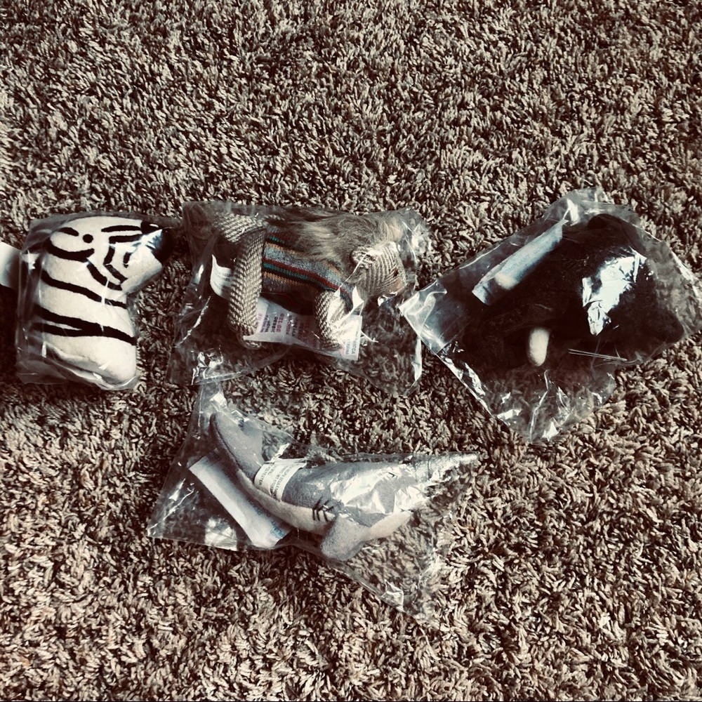 Pier 1 Felt animal heads ant plush toys-Boy bundle